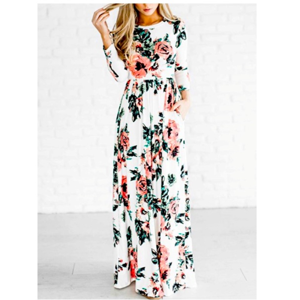 Floral printed Maxi Dress.